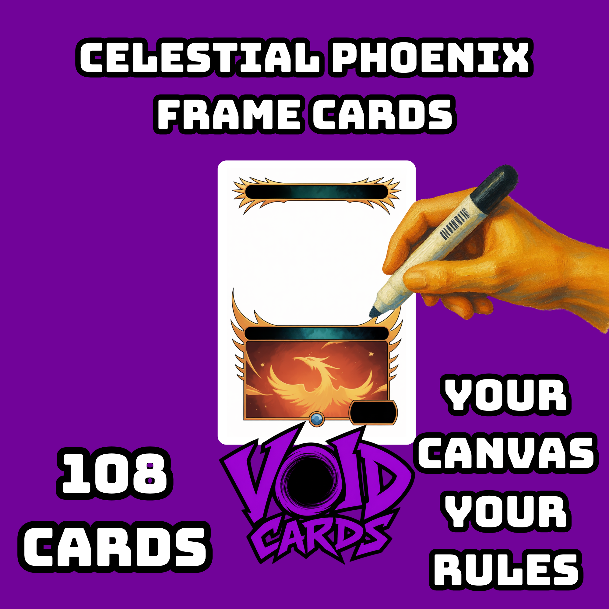 Celestial Phoenix Frame Cards
