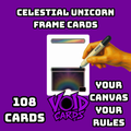 Celestial Unicorn Frame Cards
