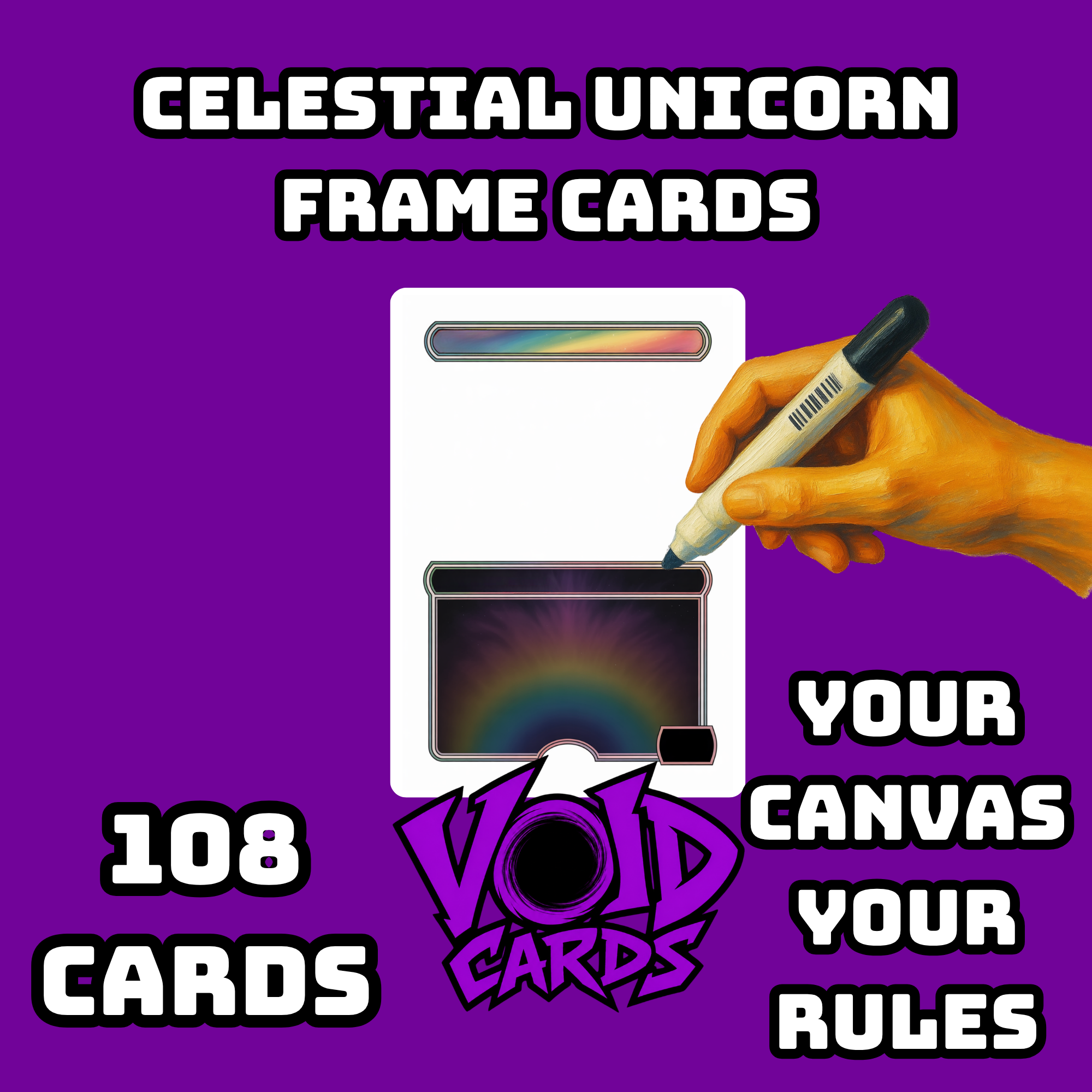 Celestial Unicorn Frame Cards