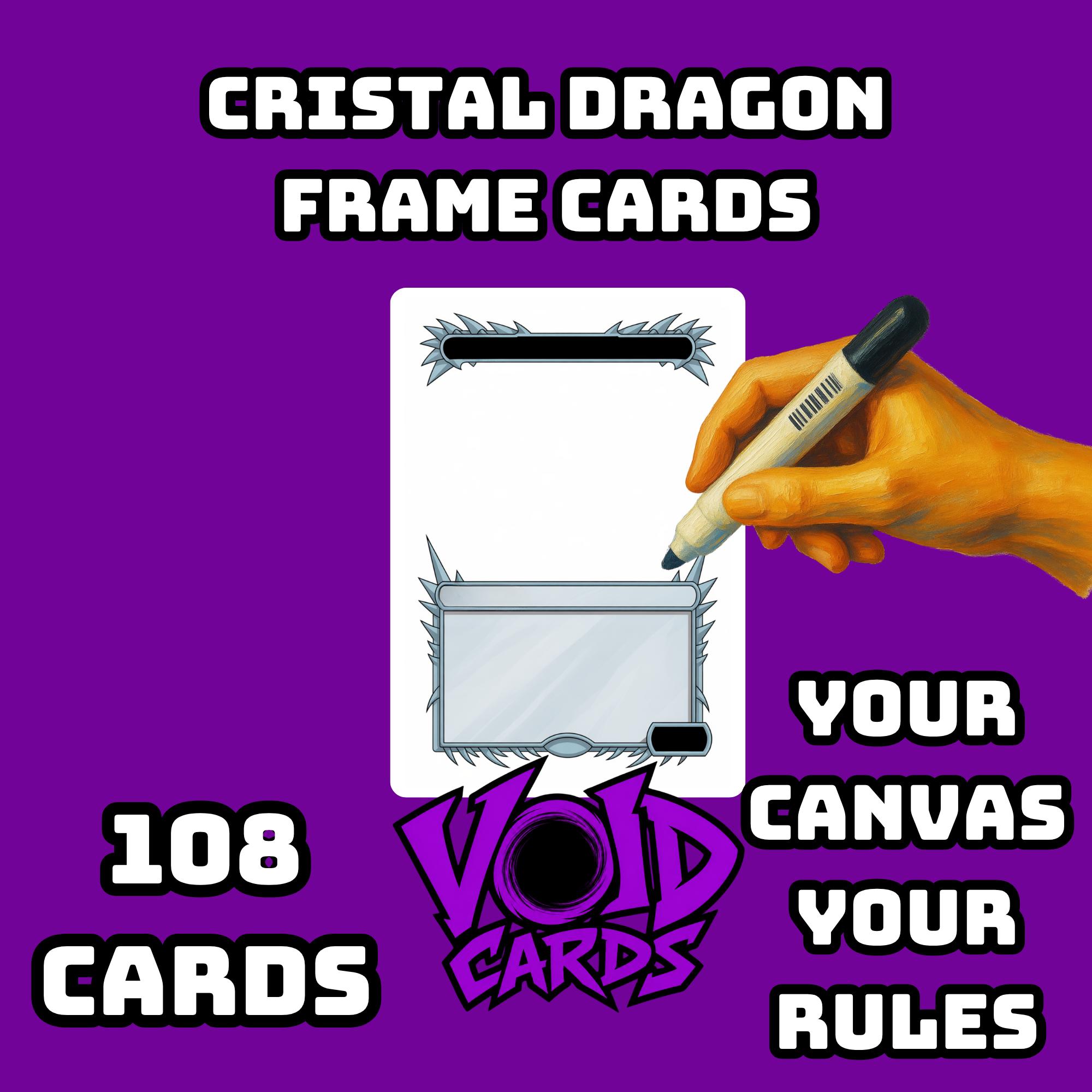 Crystal Dragon Frame Cards