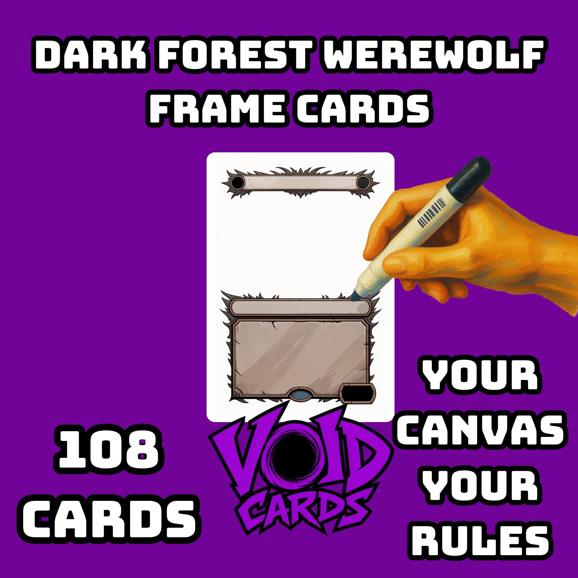 Dark Forest Werewolf Frame Cards