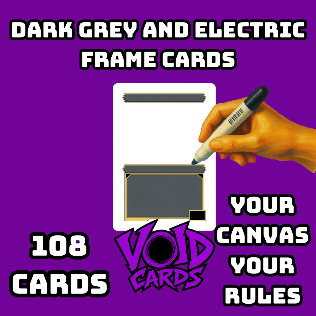 Dark Grey & Electric Frame Cards