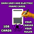 Dark Grey & Electric Frame Cards