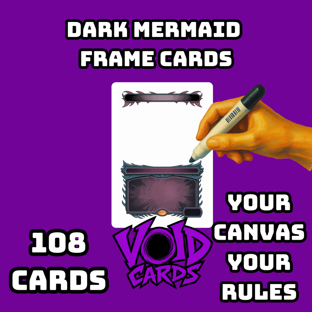 Dark Mermaid Frame Cards