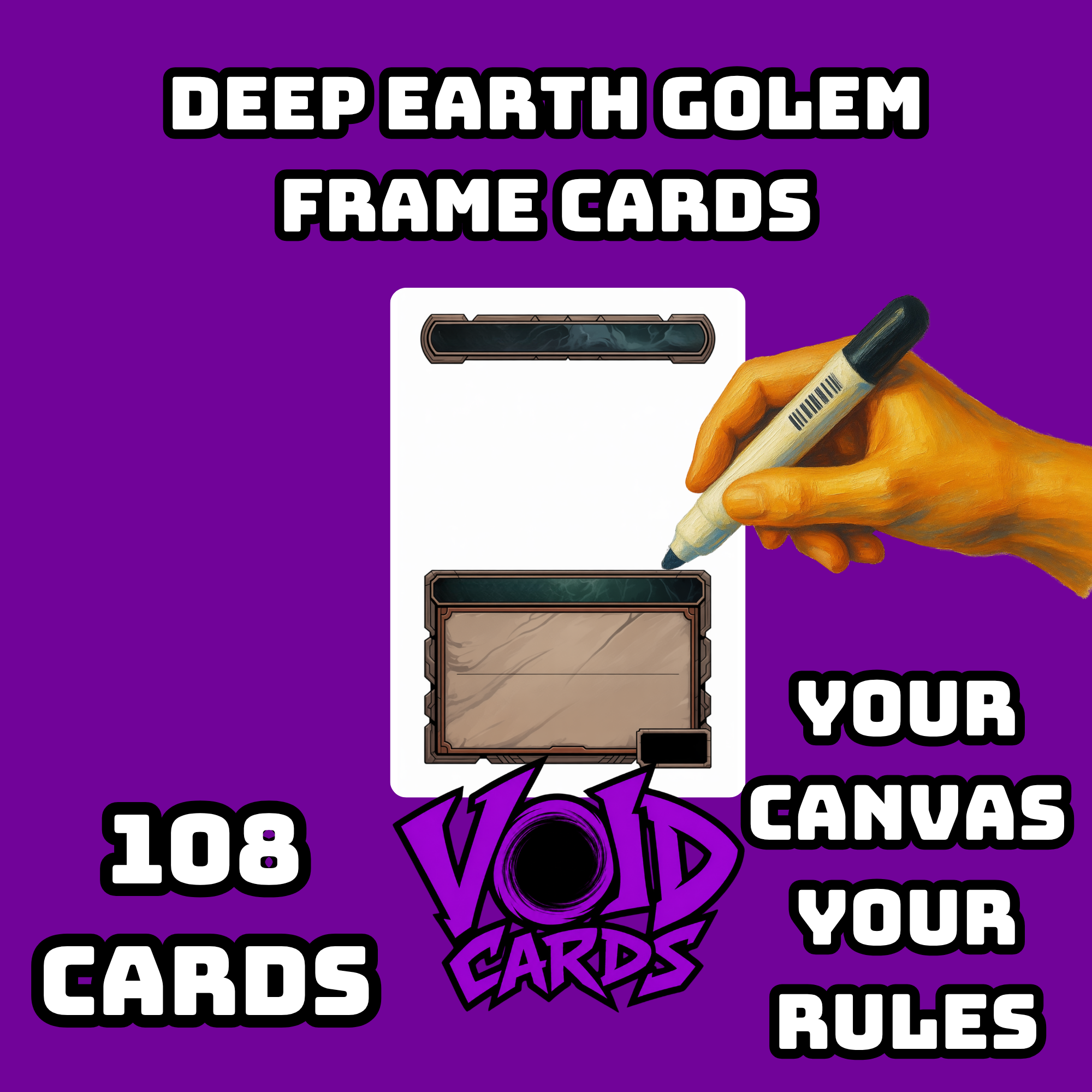 Deep Earth Golem Frame Cards