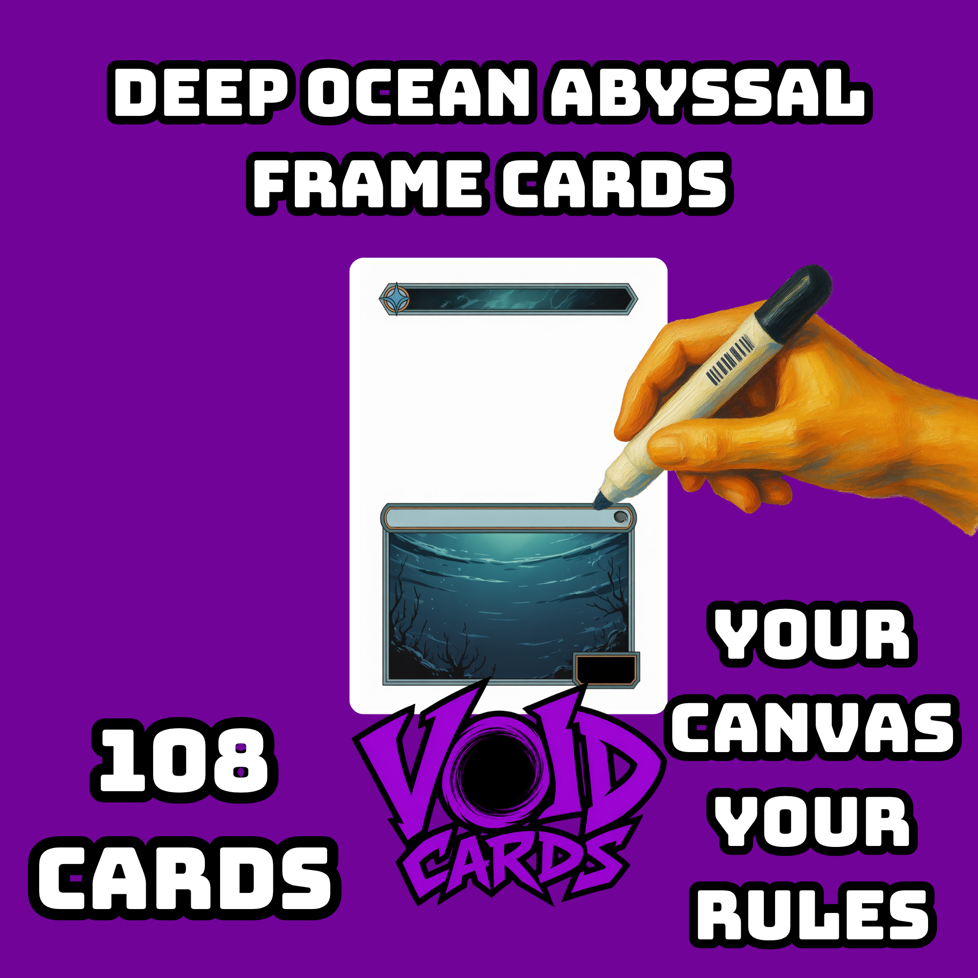 Deep Ocean Abyssal Frame Cards