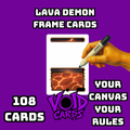 Lava Demon Frame Cards