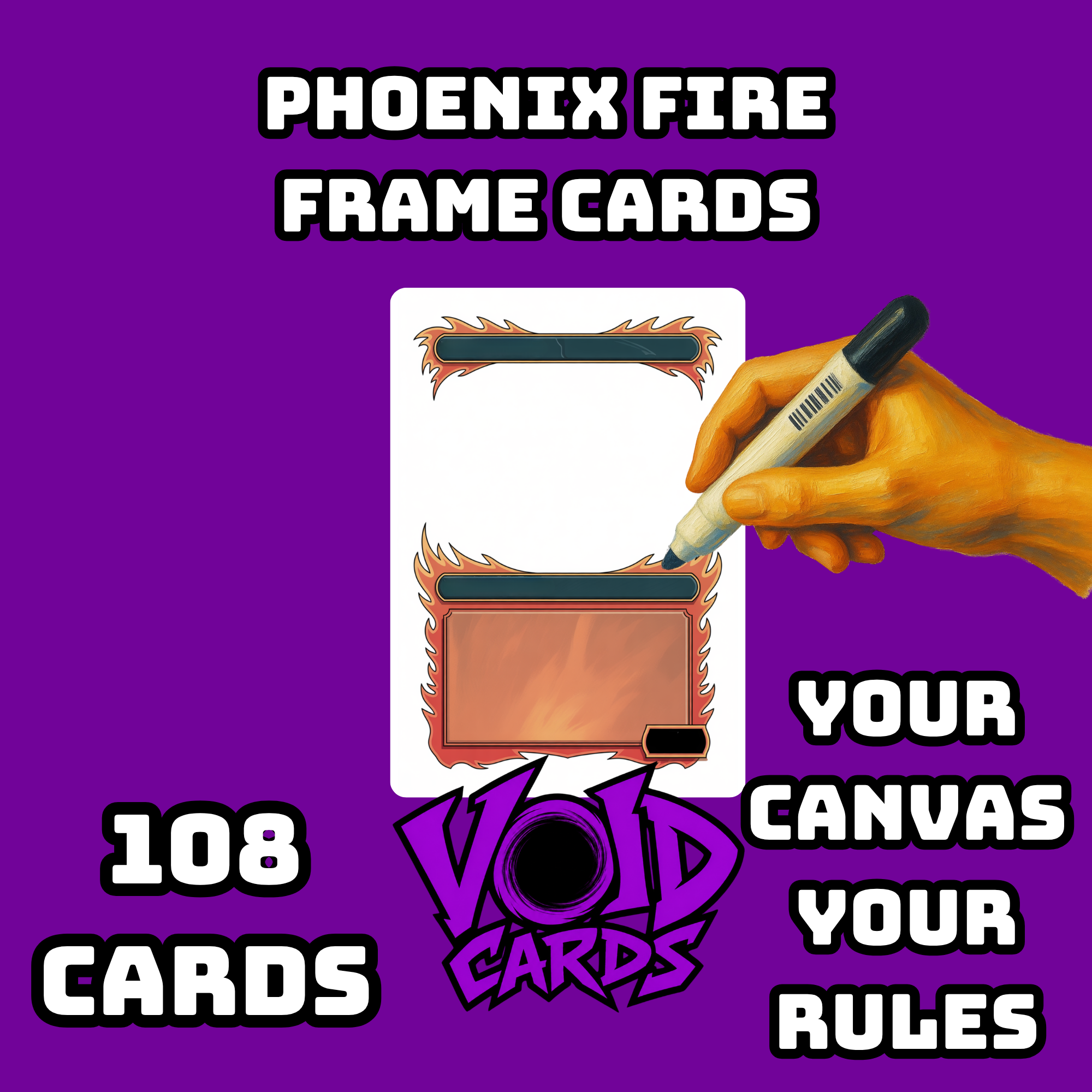 Phoenix Fire Frame Cards