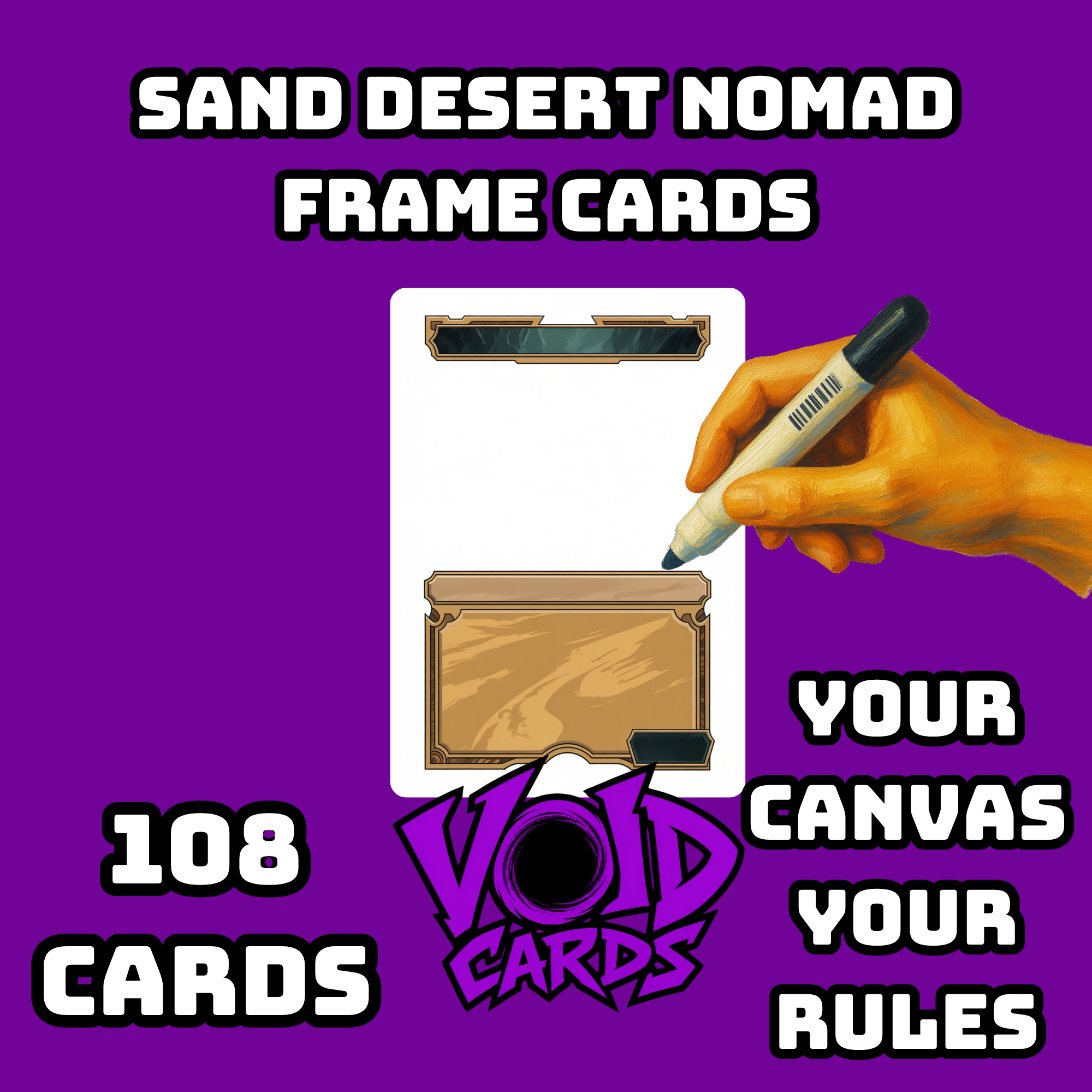 Sand Desert Nomad Frame Cards