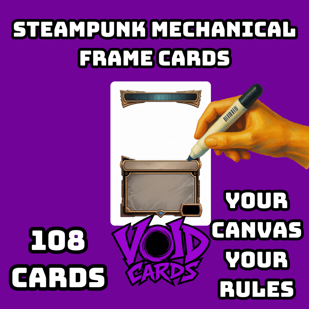 Steampunk Mechanical Frame Cards