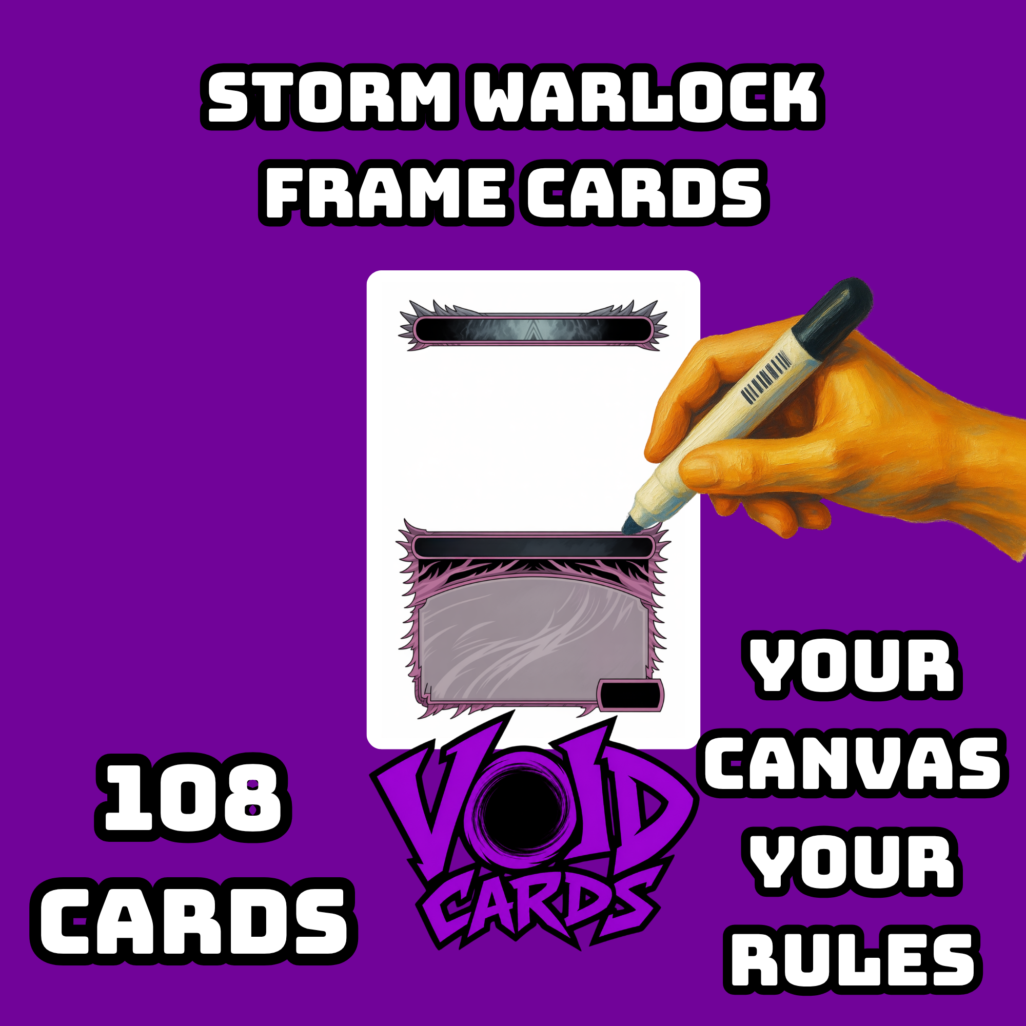 Storm Warlock Frame Cards